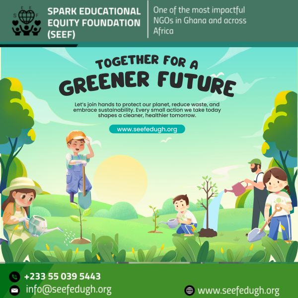 Blue and Green Illustrative Together For A Greener Future @ SEEF Plant-a-Future🌳🌳